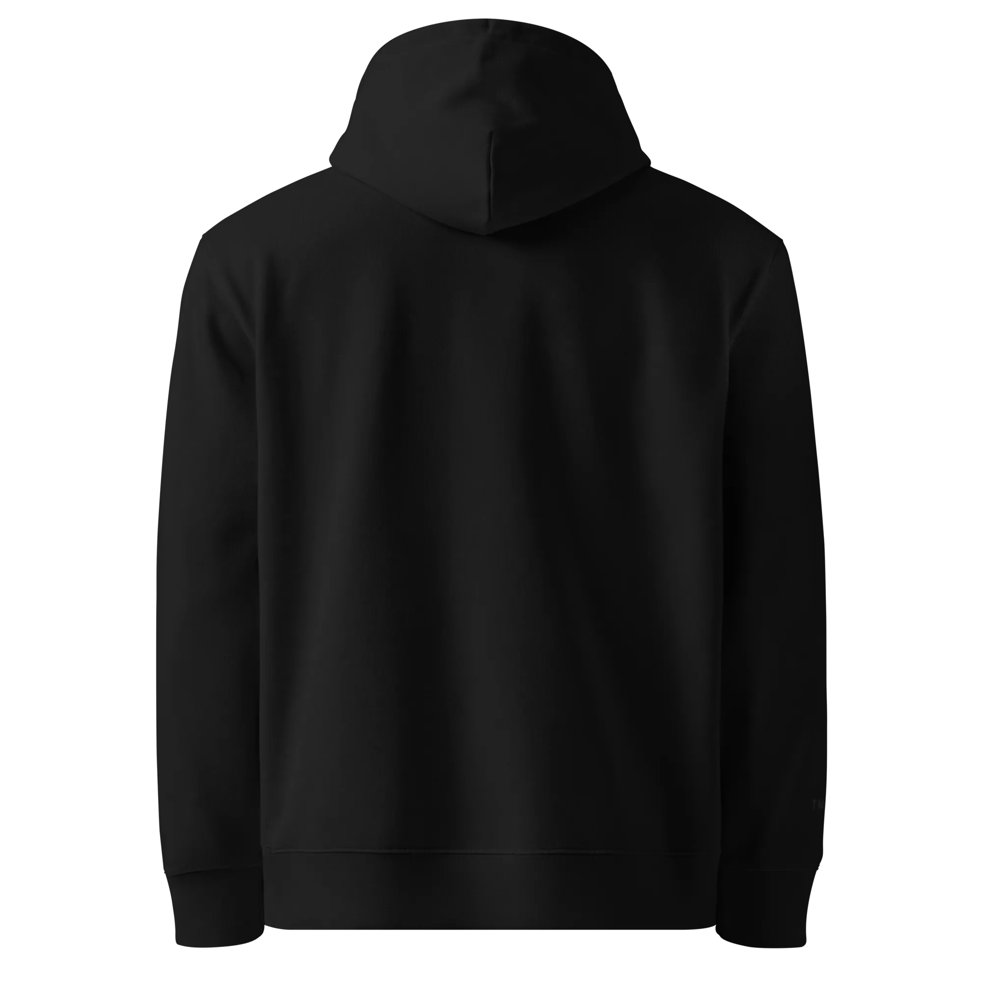 FORGED Hoodie in Iron Black back view