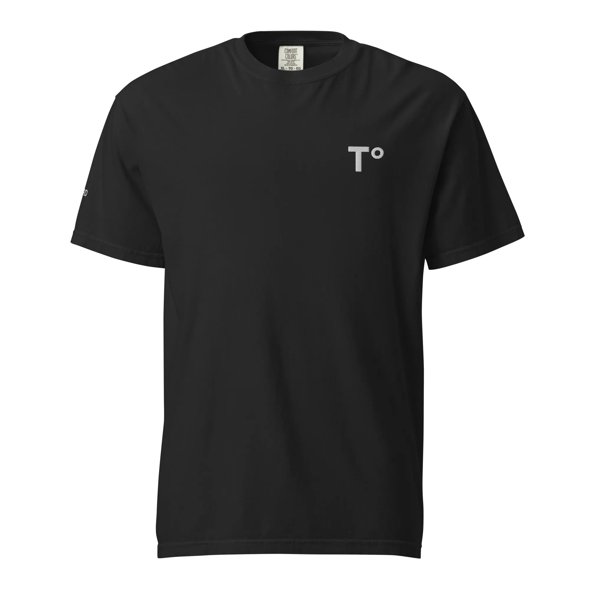 RESOLVE Tee in Black front view