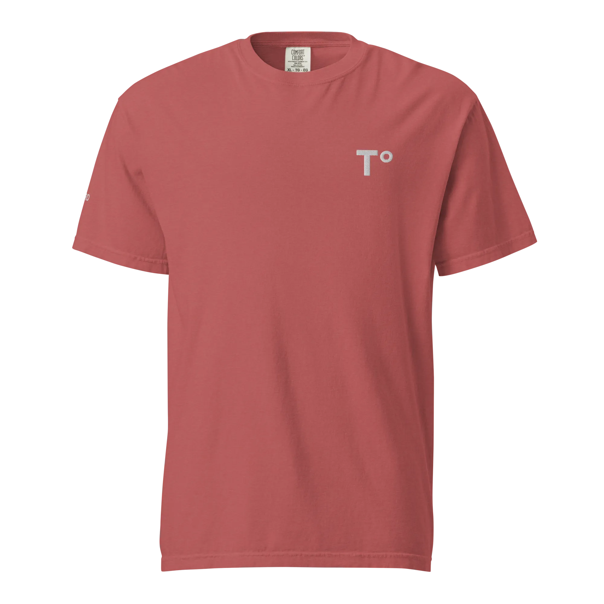 The Resolve Tee in Crimson front