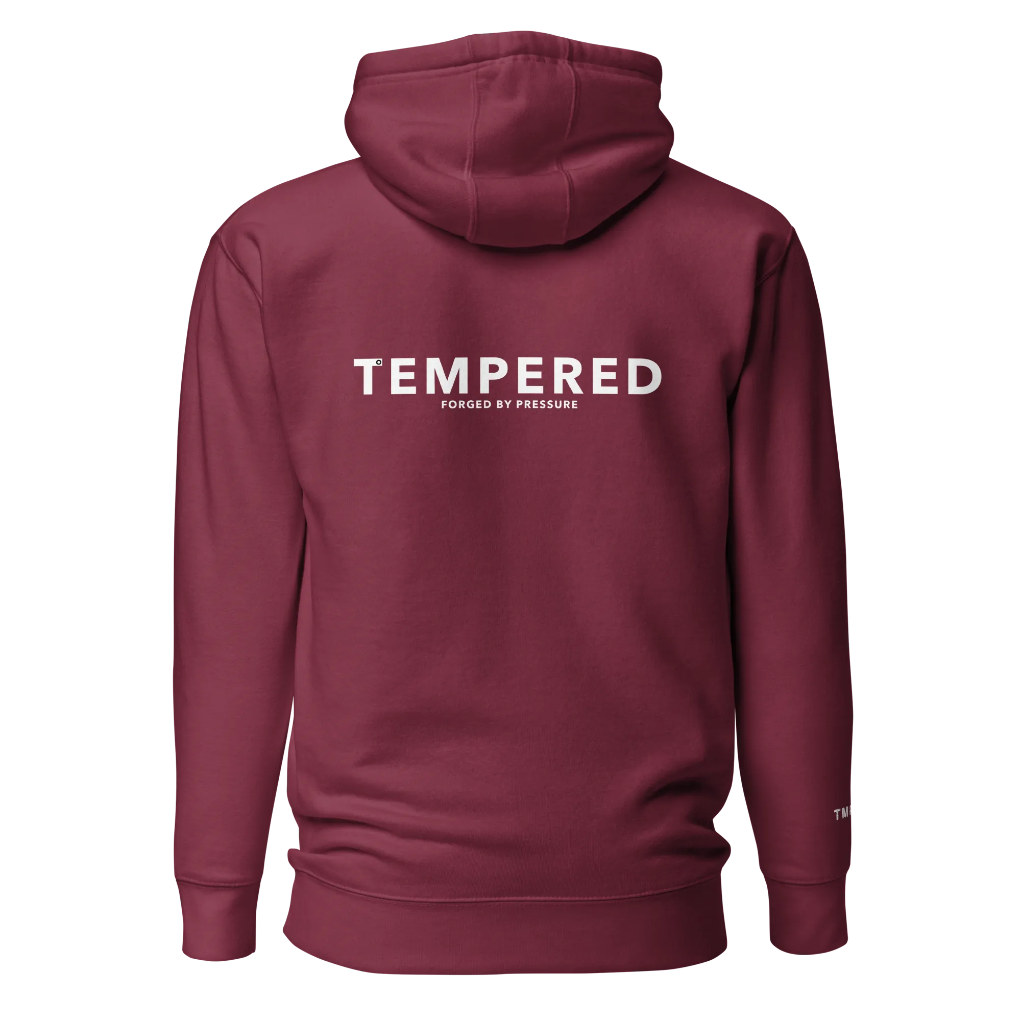 TMPRD CORE Hoodie in Maroon back view